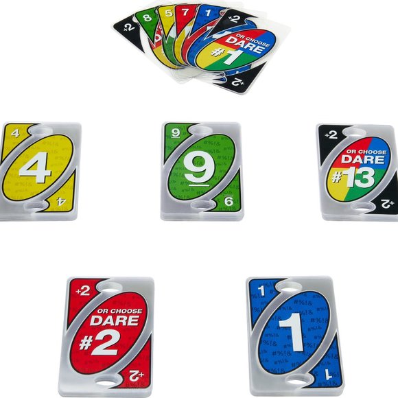 UNO Dare Adults Only Card Game, 2-10 Players, Waterproof Cards and Dice for Game - Picture 4 of 6